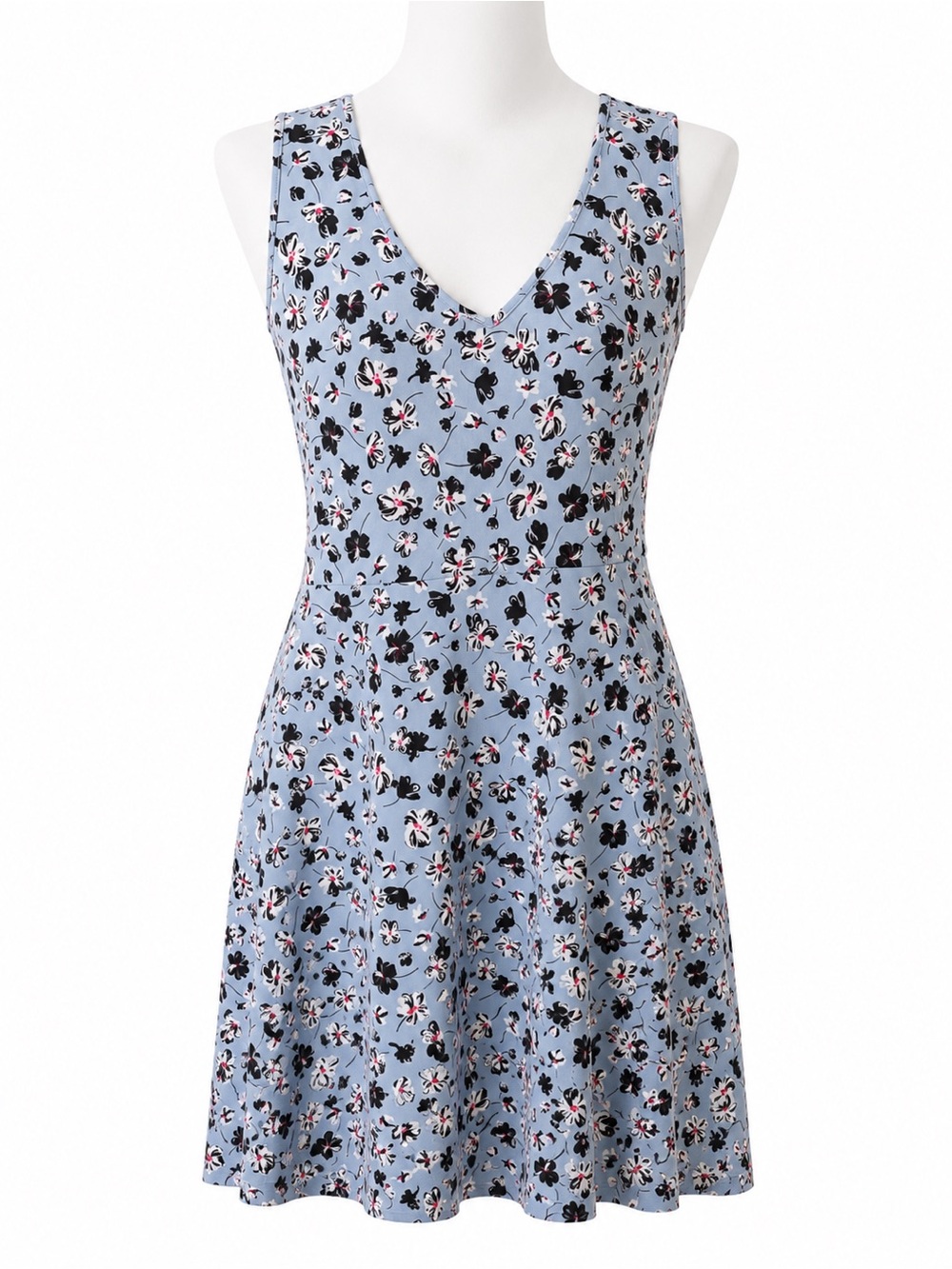 Torrid Blue Floral Fit & Flare Skater Dress 3X